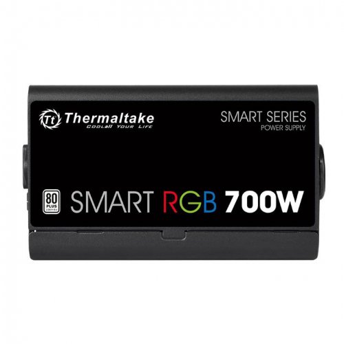 Блок питания Thermaltake ATX 700W Smart RGB 700 80+ (24+4+4pin) APFC 120mm fan color LED 6xSATA RTL фото 4