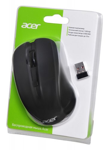 Мышь Acer OMR010 черный оптическая (1200dpi) беспроводная USB (3but) фото 8