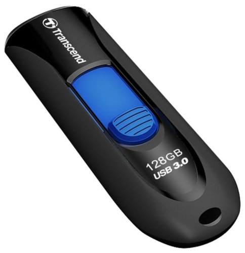 Флеш Диск Transcend 128Gb Jetflash 790 TS128GJF790K USB3.0 черный/синий фото 4