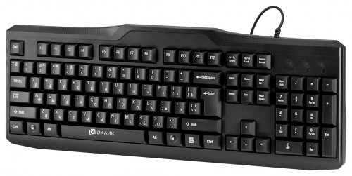 Клавиатура Оклик 170M черный USB фото 4