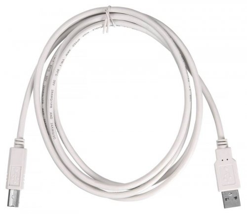 Кабель Buro USB2.0-AM/BM USB A(m) USB B(m) 1.8м серый фото 2