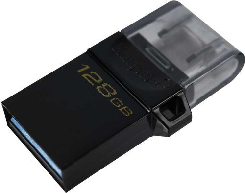 Флеш Диск Kingston 128Gb DataTraveler microDuo 3 G2 DTDUO3G2/128GB USB3.0 черный фото 2