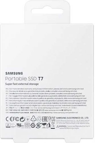 Накопитель SSD Samsung USB-C 500Gb MU-PC500H/WW T7 1.8" синий фото 8