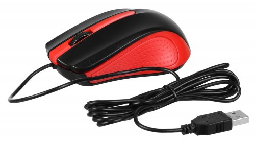 Мышь Acer OMW012 черный/красный оптическая (1200dpi) USB (3but) фото 7