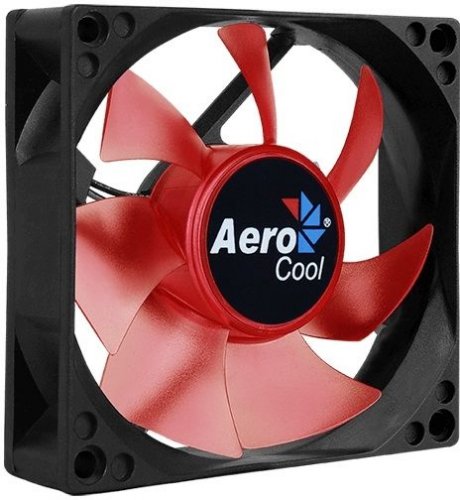 Вентилятор Aerocool Motion 8 Red-3P 80x80mm 3-pin 25dB 90gr LED Ret фото 5