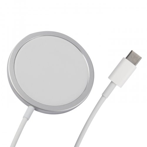 Беспроводное зар./устр. Redline Qi-13 1A для Apple кабель USB Type C белый (УТ000023447) фото 2