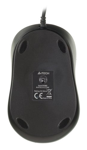 Мышь A4Tech V-Track Padless N-360 красный/черный оптическая (1000dpi) USB (3but) фото 2
