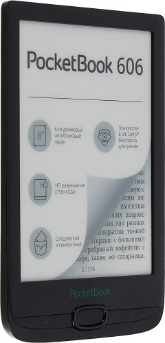 Электронная книга PocketBook 606 6" E-Ink Carta 1024x758 1Ghz 256Mb/8Gb/microSDHC черный фото 14