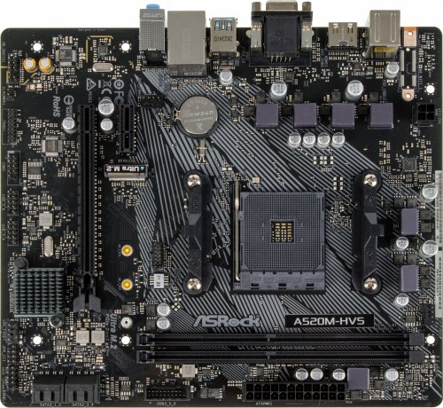 Материнская плата Asrock A520M-HVS Soc-AM4 AMD A520 2xDDR4 mATX AC`97 8ch(7.1) GbLAN RAID+VGA+HDMI фото 6