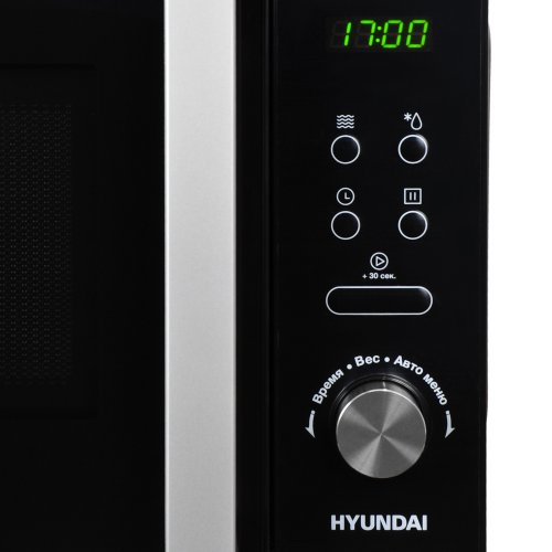 Микроволновая Печь Hyundai HYM-D3001 20л. 700Вт черный/хром фото 4