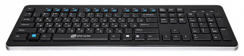 Клавиатура Оклик 870S черный USB беспроводная slim Multimedia фото 8