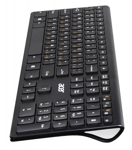 Клавиатура + мышь Acer OKR030 клав:черный мышь:черный USB беспроводная slim фото 10