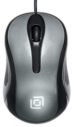 Мышь Оклик 385M черный/серый оптическая (1000dpi) USB для ноутбука (3but) фото 7