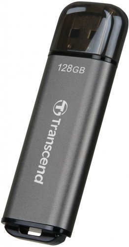 Флеш Диск Transcend 128Gb Jetflash 920 TS128GJF920 USB3.1 темно-серый фото 3