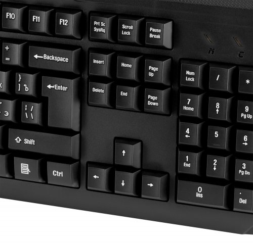 Клавиатура Оклик 170M черный USB фото 8