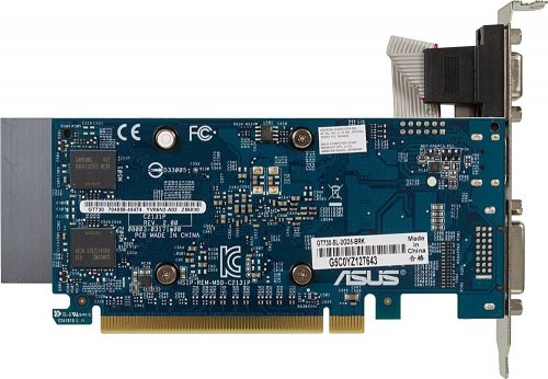 Видеокарта Asus PCI-E GT730-SL-2GD5-BRK NVIDIA GeForce GT 730 2048Mb 64 GDDR5 902/5010 DVIx1 HDMIx1  фото 3