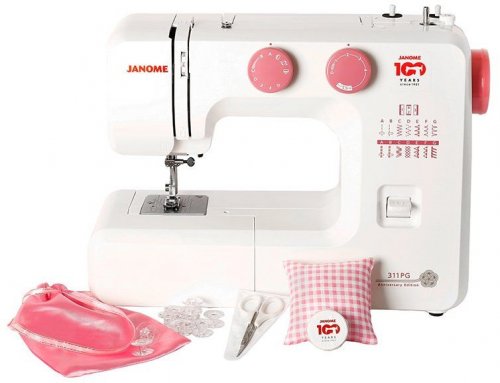 Швейная машина Janome 311PG белый/розовый фото 7