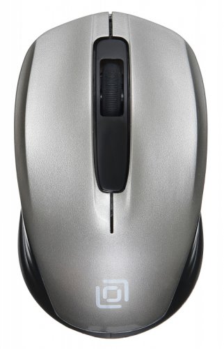 Мышь Оклик 475MW черный/серый оптическая (1000dpi) беспроводная USB для ноутбука (3but) фото 4