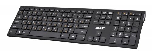 Клавиатура + мышь Acer OKR030 клав:черный мышь:черный USB беспроводная slim фото 9