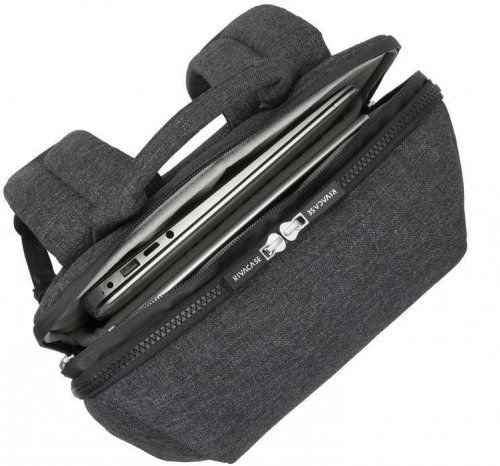 Рюкзак для ноутбука 15.6" Riva 8861 черный полиуретан/полиэстер фото 12