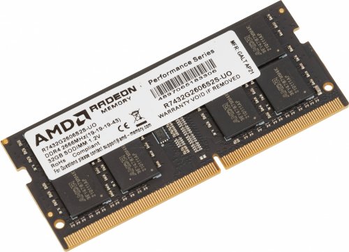 Память DDR4 32Gb 2666MHz AMD R7432G2606S2S-UO Radeon R7 Performance Series OEM PC4-21300 CL19 SO-DIM фото 2