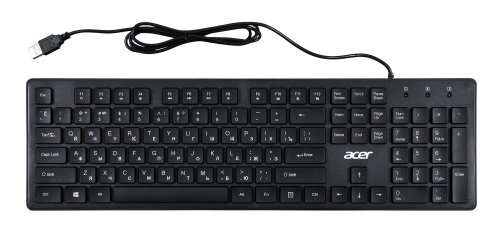 Клавиатура Acer OKW020 черный USB slim фото 10