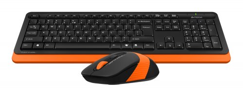Клавиатура + мышь A4Tech Fstyler FG1010 клав:черный/оранжевый мышь:черный/оранжевый USB беспроводная фото 8