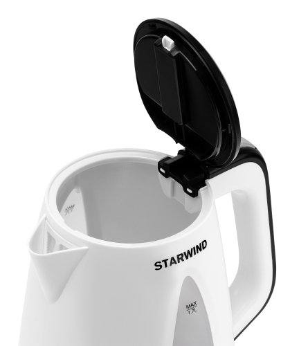 Чайник электрический Starwind SKP3213 1.7л. 2200Вт белый/черный (корпус: пластик) фото 4