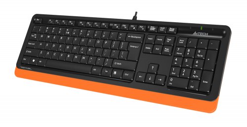 Клавиатура A4Tech Fstyler FK10 черный/оранжевый USB фото 2