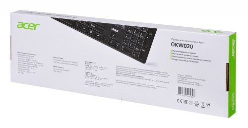 Клавиатура Acer OKW020 черный USB slim фото 2
