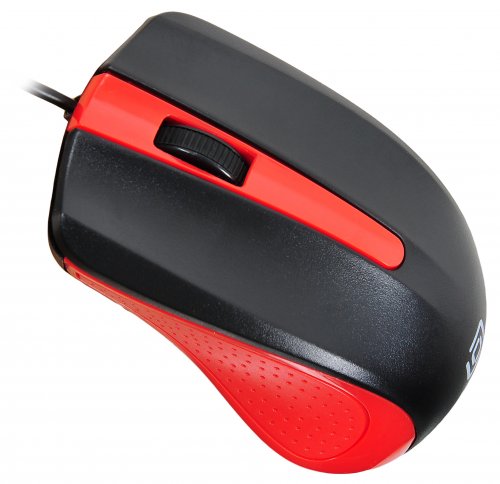 Мышь Оклик 225M черный/красный оптическая (1000dpi) USB (3but) фото 4