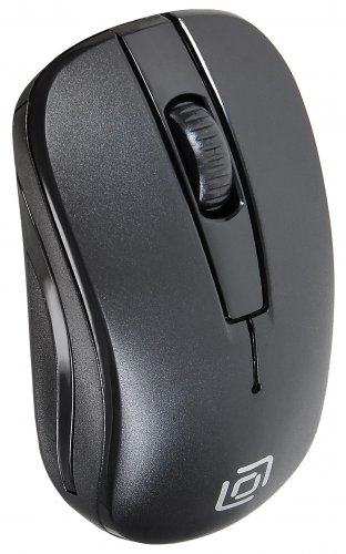 Мышь Оклик 445MW черный оптическая (1000dpi) беспроводная USB для ноутбука (3but) фото 5