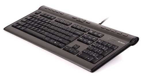 Клавиатура A4Tech KLS-7MUU серебристый/черный USB slim Multimedia фото 4