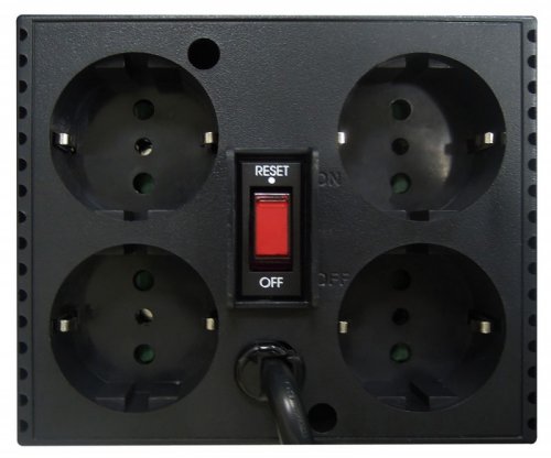 Стабилизатор напряжения Powercom TCA-1200 600Вт 1200ВА черный фото 3