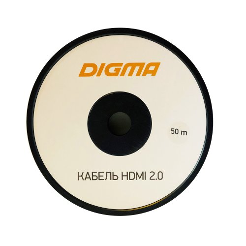 Кабель аудио-видео Digma HDMI 2.0 AOC HDMI (m)/HDMI (m) 50м. Позолоченные контакты черный (BHP AOC 2 фото 3