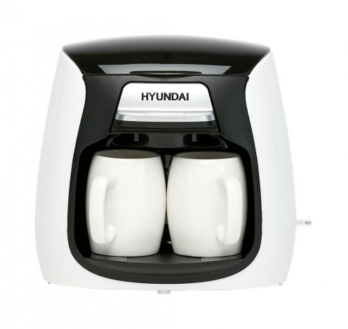 Кофеварка капельная Hyundai HYD-0204 500Вт белый фото 4