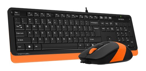 Клавиатура + мышь A4Tech Fstyler F1010 клав:черный/оранжевый мышь:черный/оранжевый USB Multimedia фото 4