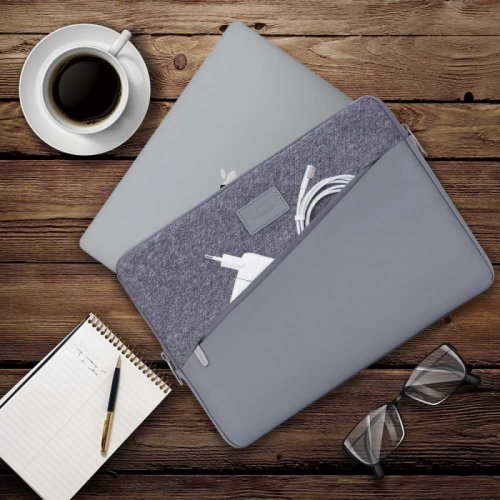 Чехол для ноутбука 13.3" Riva 7903 серый полиэстер фото 3