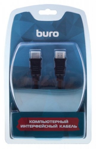 Кабель аудио-видео Buro HDMI 1.4 HDMI (m)/HDMI (m) 5м. Позолоченные контакты черный (BHP RET HDMI50) фото 3
