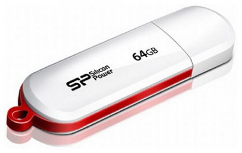 Флеш Диск Silicon Power 64Gb LuxMini 320 SP064GBUF2320V1W USB2.0 белый фото 2