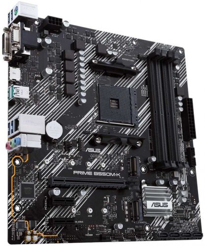 Материнская плата Asus PRIME B550M-K Soc-AM4 AMD B550 4xDDR4 mATX AC`97 8ch(7.1) GbLAN RAID+VGA+DVI+ фото 2