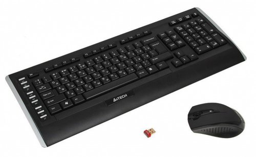 Клавиатура + мышь A4Tech 9300F клав:черный мышь:черный USB беспроводная Multimedia фото 12