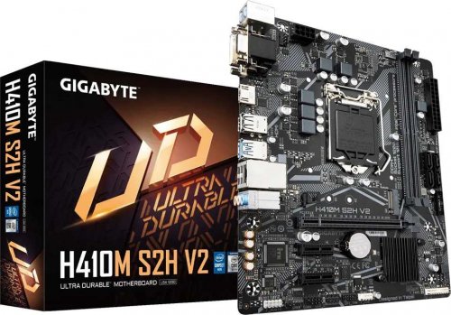 Материнская плата Gigabyte H410M S2H V2 Soc-1200 Intel H470 2xDDR4 mATX AC`97 8ch(7.1) GbLAN+VGA+DVI фото 5