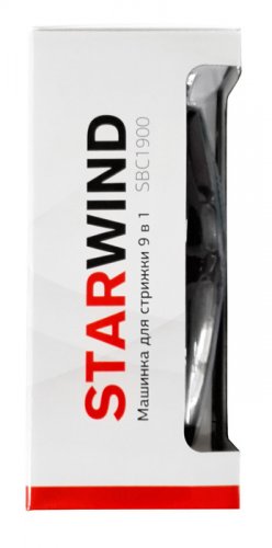 Машинка для стрижки Starwind SBC1900 черный/серебристый (насадок в компл:9шт) фото 3