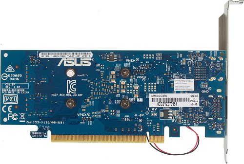 Видеокарта Asus PCI-E GT1030-2G-BRK NVIDIA GeForce GT 1030 2048Mb 64 GDDR5 1228/6008 HDMIx1 DPx1 HDC фото 7