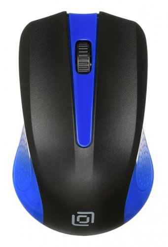 Мышь Оклик 485MW черный/синий оптическая (1000dpi) беспроводная USB для ноутбука (3but) фото 5