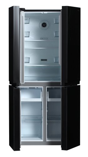 Холодильник Hyundai CM5005F черное стекло (трехкамерный) фото 12