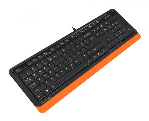 Клавиатура A4Tech Fstyler FK10 черный/оранжевый USB фото 4