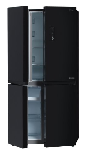 Холодильник Hyundai CM5005F черное стекло (трехкамерный) фото 13