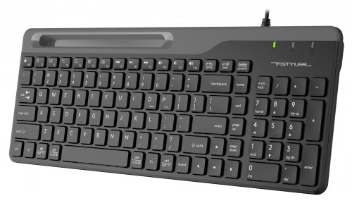 Клавиатура A4Tech Fstyler FK25 черный/серый USB slim фото 5